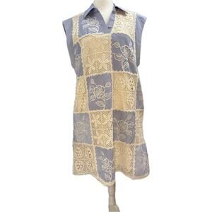 Jodifl Boho Patchwork Dress Size  Small‎ Vintage Inspired Long Sleeve Flowy Mini